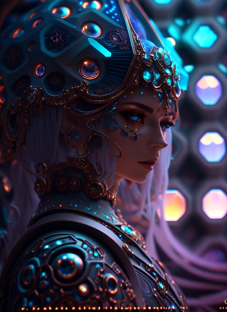 surreal, cinematic effect 8k, hyperdetailed painting, luminism, concept art,fractal isometrics details bioluminescence , 3d render, octane render,intricately detailed,cinematic, trending on artstation Isometric Centered hyperrealistic cover photo awesome full color, gritty, realistic mucha, hit definition,cinematic, ethereal background