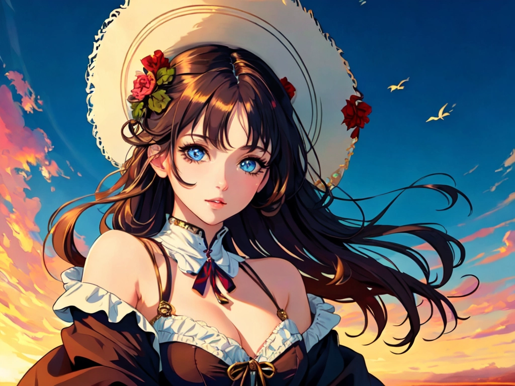 super fine illustration, an extremely cute and beautiful girl, highly detailed beautiful face and eyes, beautiful hair, solo, 1 girl, dynamic angle, cowboy shot